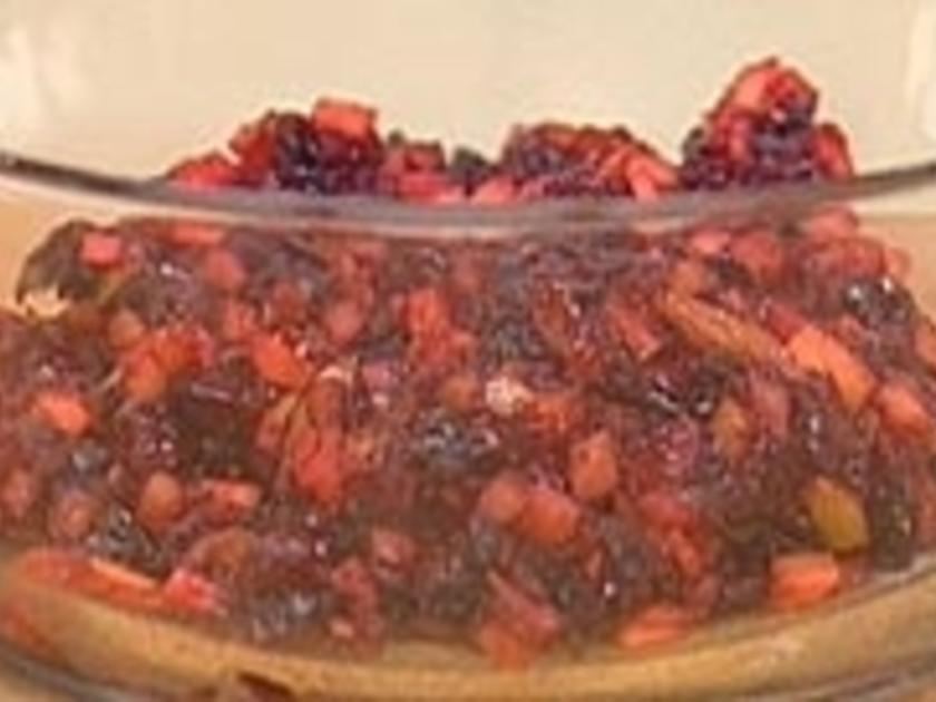 Cranberry Apfel Chutney - schnell &amp; einfach - 100 kcal/100g