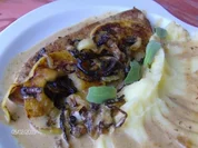 Kalbsleber mit Äpfeln und Zwiebeln - Rezept