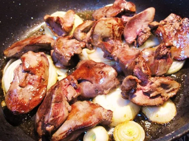 Hühnerleber mit viel Zwiebeln... - Rezept - Bild Nr. 4