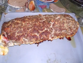 gefüllte Hackfleischrolle - Rezept