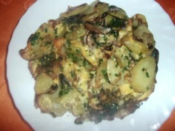 Champignontortilla - Rezept