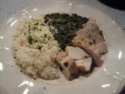 Hähnchen in Zitronen-Spinat- Soße - Rezept