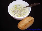 Lauch-Hackfleisch-Suppe - Rezept