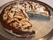 Rezept: Mohn-Aprikosen-Sahne-Torte *Backwaren Mohn-Aprikosen-Sahne-Torte *Backwaren - Rezept