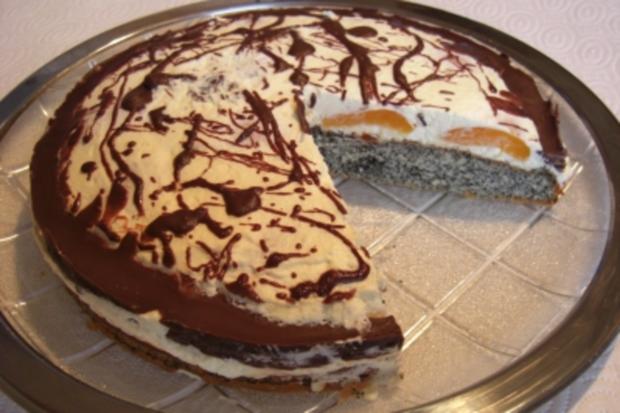Mohn-Aprikosen-Sahne-Torte *Backwaren - Rezept - kochbar.de