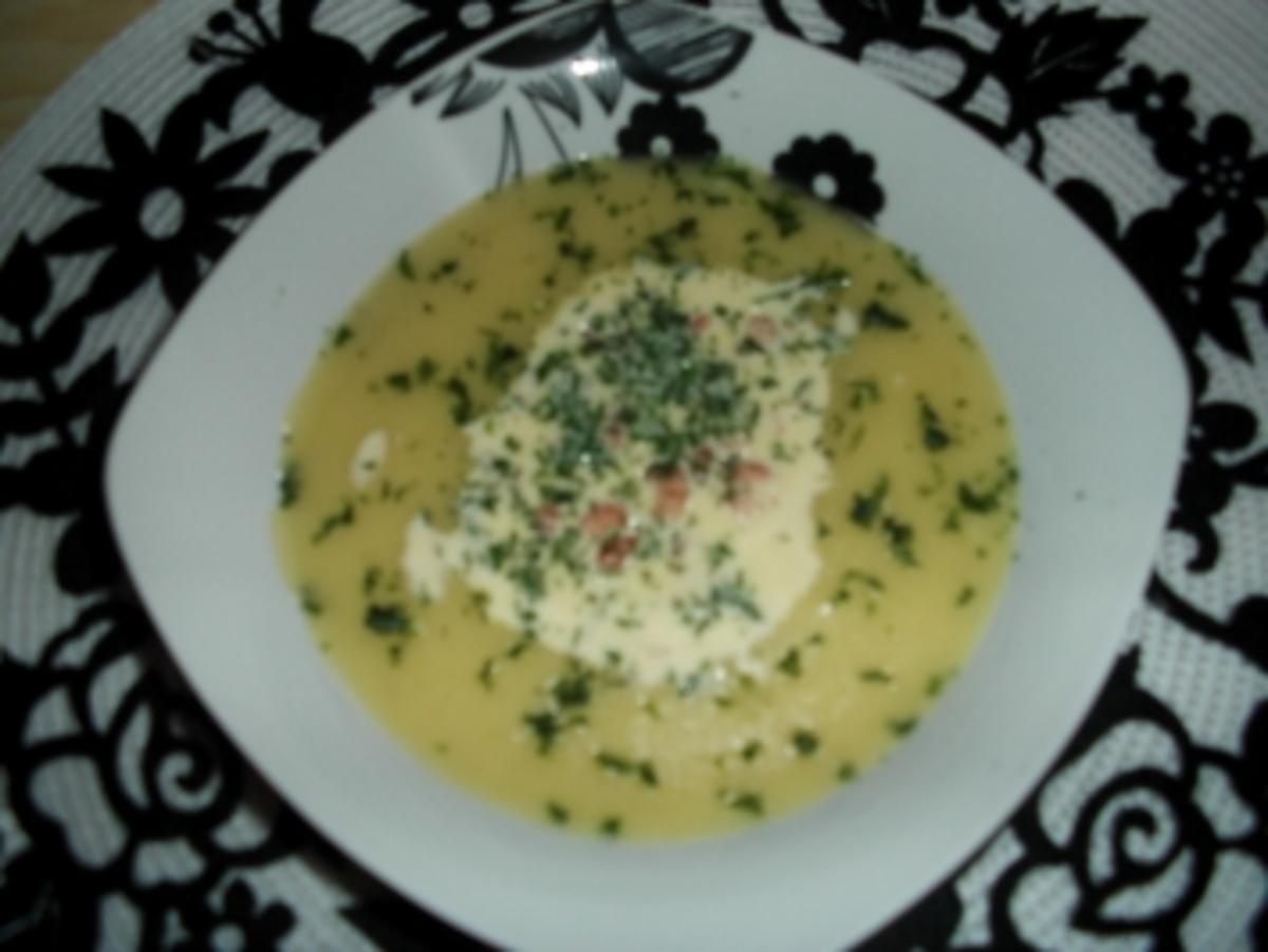 Bilder für Feine Kartoffelsuppe mit Krabben in sahne - Rezept