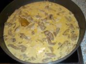Champignon-Rahmgeschnetzeltes - Rezept