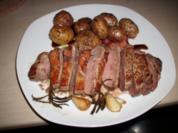 Entenbrust mit Rosmarinkartoffeln - Rezept