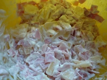 Rezept: Schmandbrötchen Hawai Bild Nr. 2 Schmandbrötchen Hawai - Rezept - Bild Nr. 2