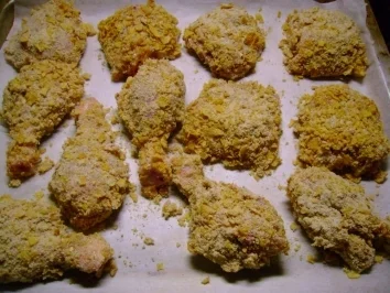 Geflügel: Chili Cornflakes Keulchen - Rezept - Bild Nr. 4