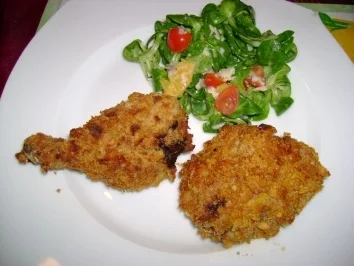 Geflügel: Chili Cornflakes Keulchen - Rezept - Bild Nr. 2