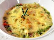 Spinatspätzle in Kräuterrahmsauce überbacken - Rezept