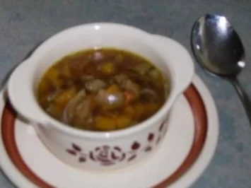 Dunkle Doppel-Bockbiersuppe - Rezept