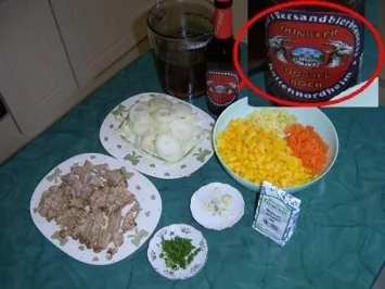 Dunkle Doppel-Bockbiersuppe - Rezept