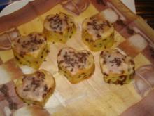 Eierlikör-Muffins mit Schokolade und Glasur - Rezept