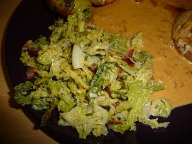 Wirsing mit Schnittlauchsahne - Rezept