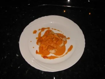 Hühnerbrustwürfel an feuriger Whiskysauce - Rezept