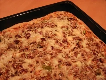 Rezept: Unsere Lieblings-"Pizza" Bild Nr. 2 Unsere Lieblings-"Pizza" - Rezept - Bild Nr. 2