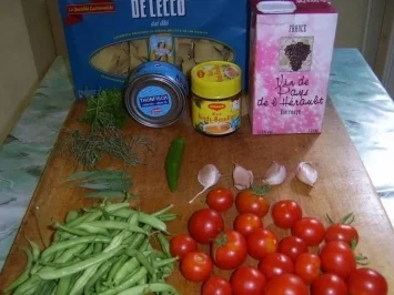 Rezept: Thunfisch-Bohnen-Tomatensauce Thunfisch-Bohnen-Tomatensauce - Rezept