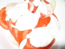 Sour Creme mit z.B. Tomaten - Rezept