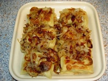 Überbackene Maultaschen mit Ananas - Rezept