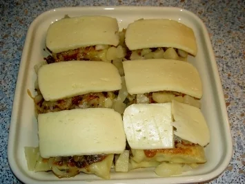 Überbackene Maultaschen mit Ananas - Rezept