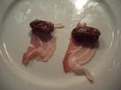Datteln im Speckmanetel - Rezept