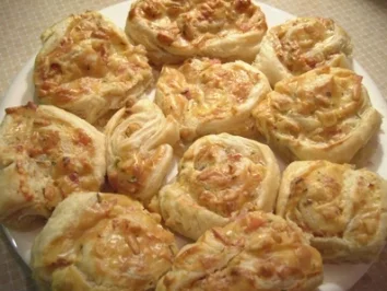 Pikantes Gebäck: Schinken-Schneckerl - Rezept