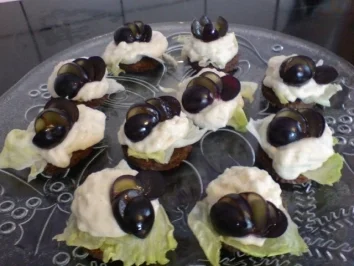 Trauben-Canapes - Rezept