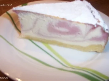 Marmorierter Käse-Himbeer-Kuchen - Rezept