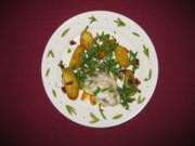 Seeteufel-Saltimbocca mit Tomaten-Rauke-Kartoffeln - Rezept