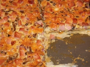 Rezept: Blätterteig pikant: Tessiner Käsekuchen Blätterteig pikant: Tessiner Käsekuchen - Rezept