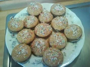 Rezept: Eierplätzchen mit Puddingfüllung Eierplätzchen mit Puddingfüllung - Rezept