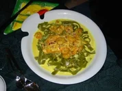 Lachs in Sahne- Pernodsoße - Rezept