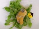 Schweinefilet an Mango mit Blauschimmelkäse überbacken - Rezept