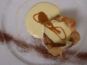 Portugiesische Cremetorte - Vanillecreme u. Karamell im Zimt-Blätterteig - Rezept