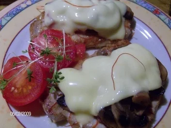 Minutensteaks gut bedeckt. - Rezept