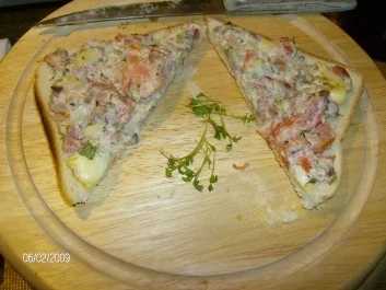 Rezept: Champignonfüllung bettet sich Champignonfüllung bettet sich - Rezept