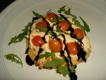 Kartoffelkloß-Fladen  mit Schafskäse - Rezept