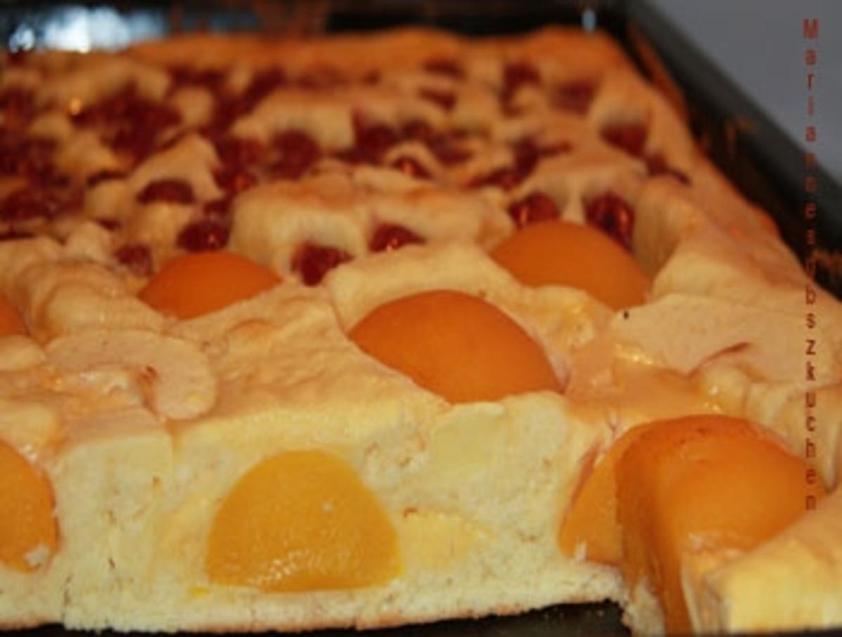 Rahm-Obstkuchen vom Blech - Rezept