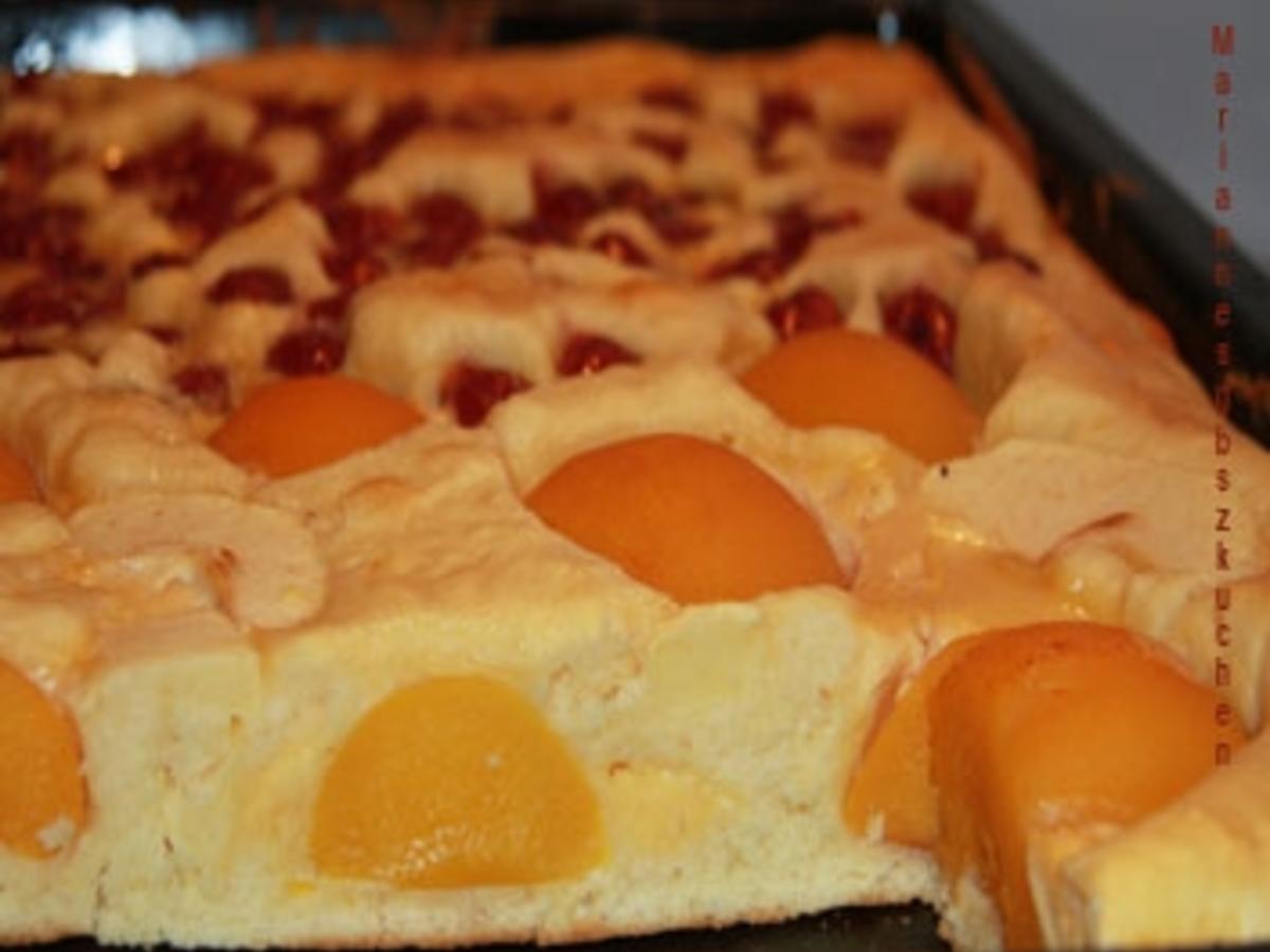 Rahm-Obstkuchen vom Blech - Rezept mit Bild - kochbar.de