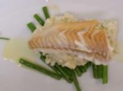 Geräucherter Schellfisch auf Wodkarisotto an Wachsbohnen - Rezept