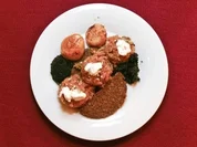 Eingelegtes Salmo Solar dazu falscher Kaviar an Donax trunculus (Hans Meiser) - Rezept