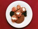 Eingelegtes Salmo Solar dazu falscher Kaviar an Donax trunculus (Hans Meiser) - Rezept