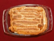 Helado de vanilla con caramello y frambuesa con fuego artificiales (Hans Meiser) - Rezept