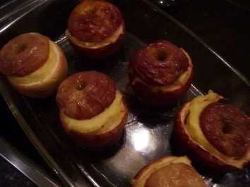 Creme brulee im Bratapfel - Rezept