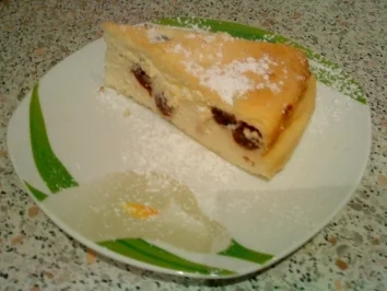 Käsekuchen mit Kirschen - Rezept