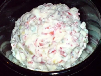 Würstchen in Käse-Bacon-Hülle - Rezept