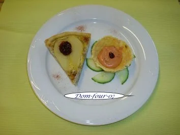 Gorgonzola mit Birne und Preiselbeere in Blätterteig - Rezept