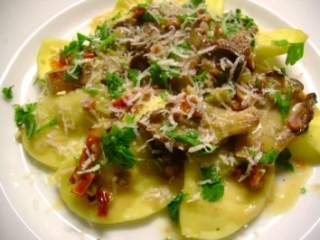 Pilze: Austernpilz Ragout  mit Frühlingszwiebeln - Rezept - Bild Nr. 4